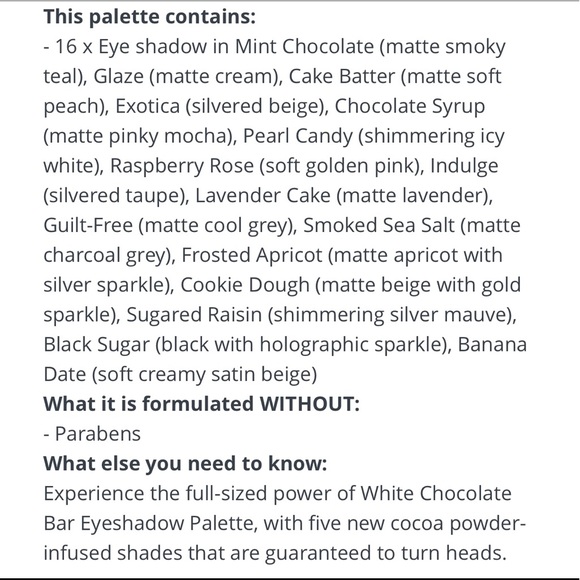 🆕 Too Faced White Chocolate Bar Eyeshadow Palette - Picture 8 of 8